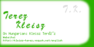 terez kleisz business card